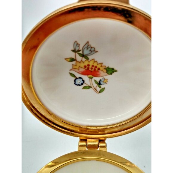 Anysley Hand Painted Dresser Jar "Cottage Garden" pattern Made in England - Picture 8 of 12